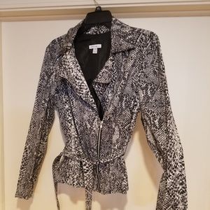 Zippered Jacket, Snake Skin Style